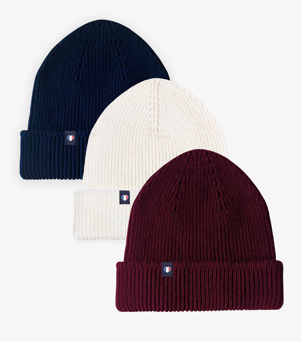 Bonnet x3 - Pack Tricolore