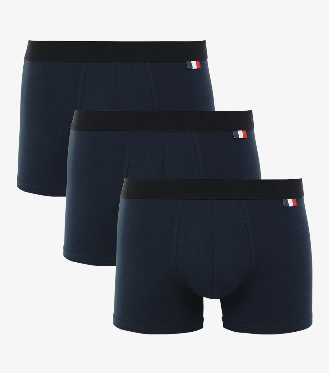 Boxer Homme Marine x3 - Intemporels