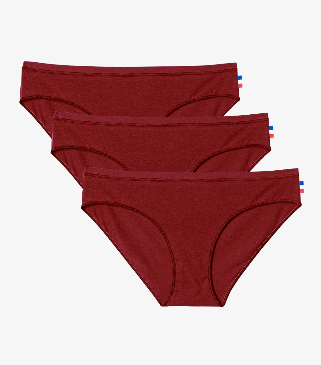 Culotte Femme Rouge x3 - Pack Intemporel