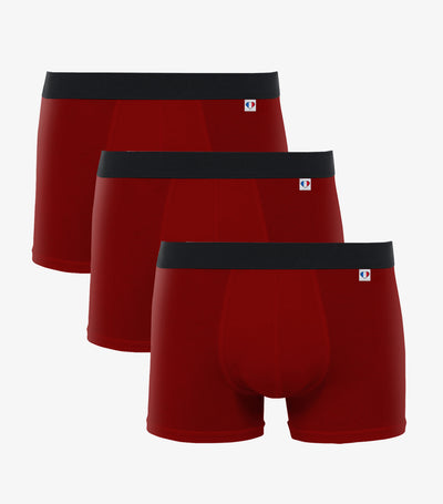 Boxer Homme Rouge x3 - Pack Intemporel