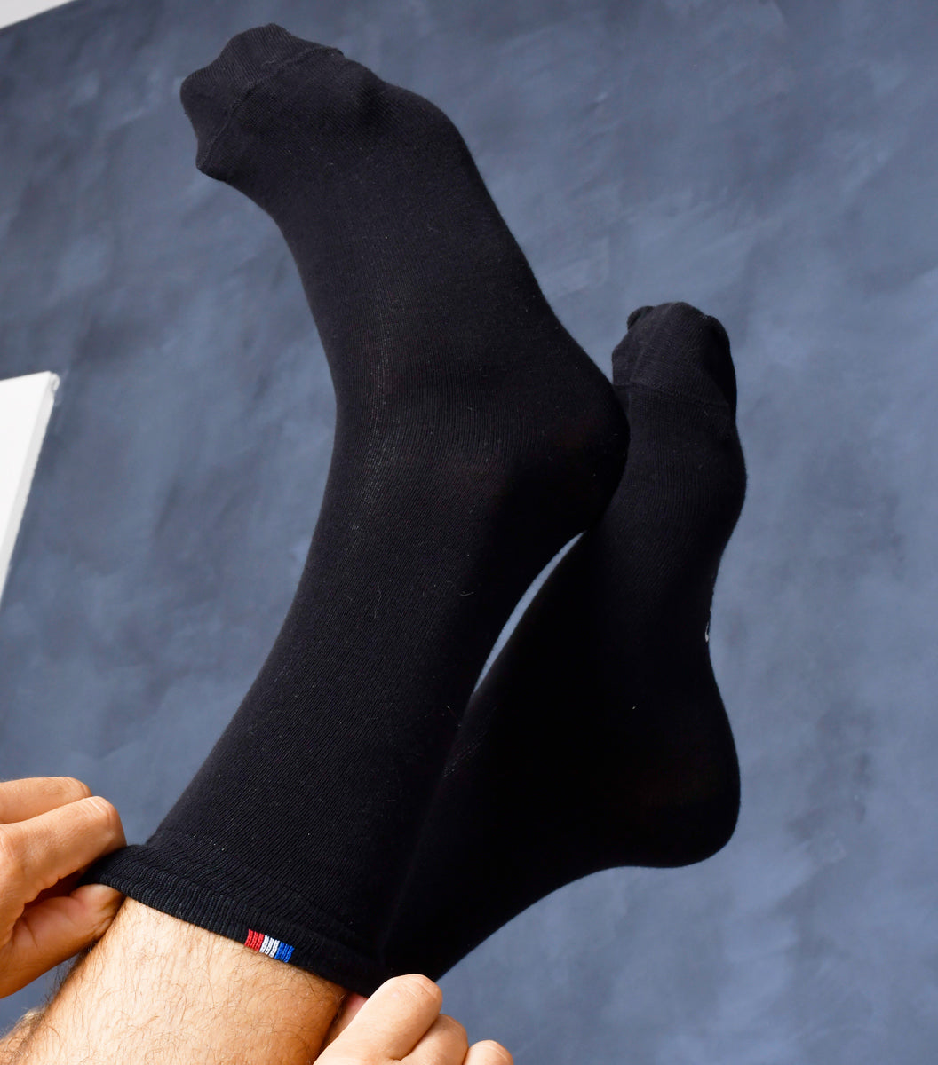 Chaussettes Homme Noir x5 - Le Pack Intemporel