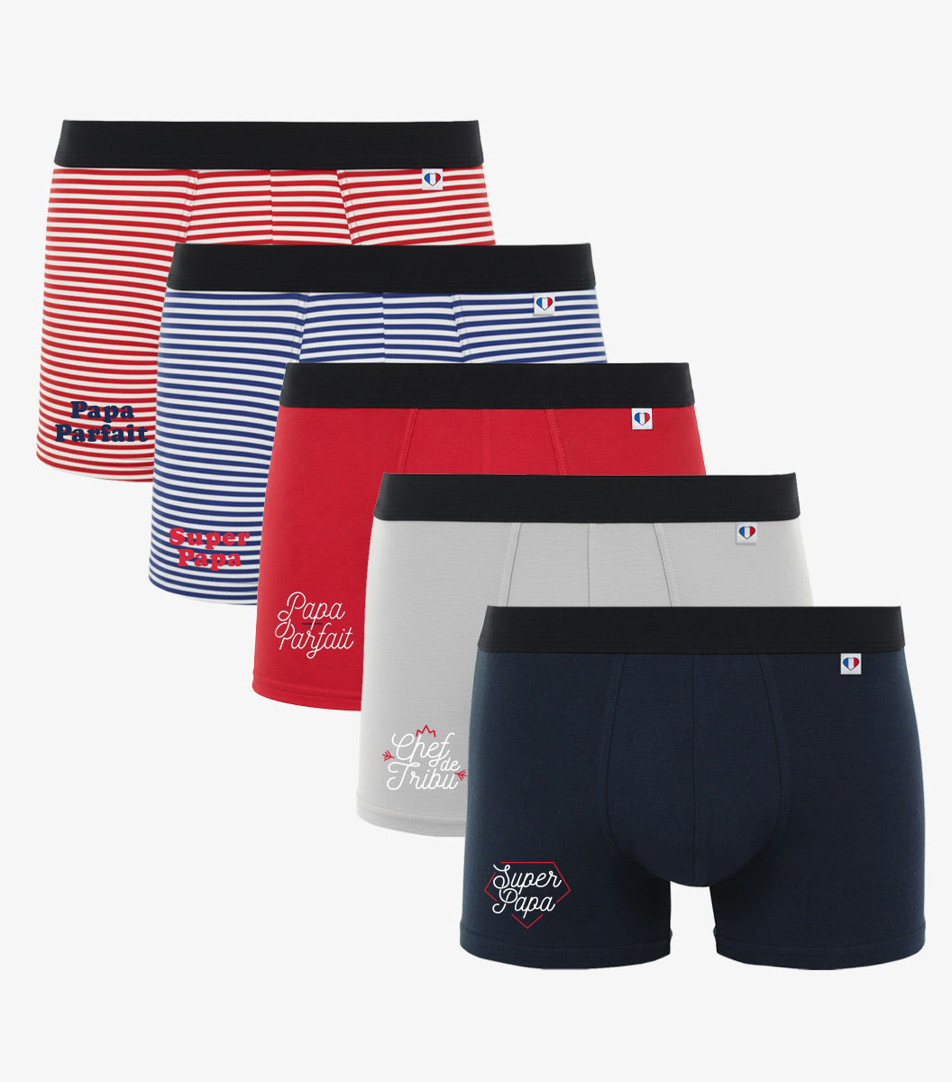Boxer Homme x5 - Pack Papa