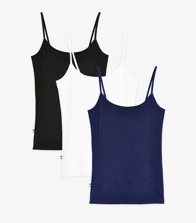 Caraco Femme x3 - Pack Noir/Blanc/Marine