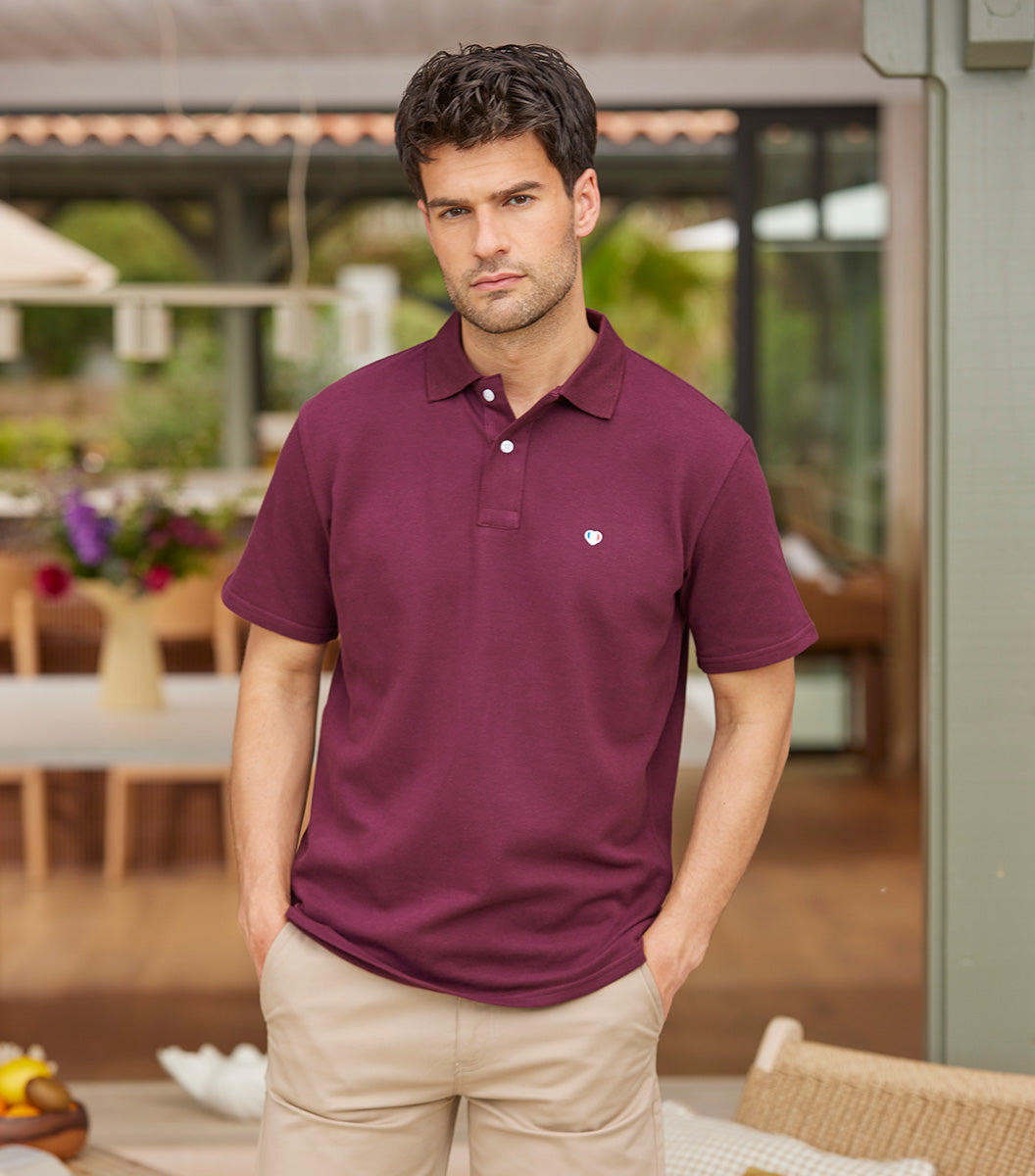 Pack Homme Polo Marine/Bordeaux