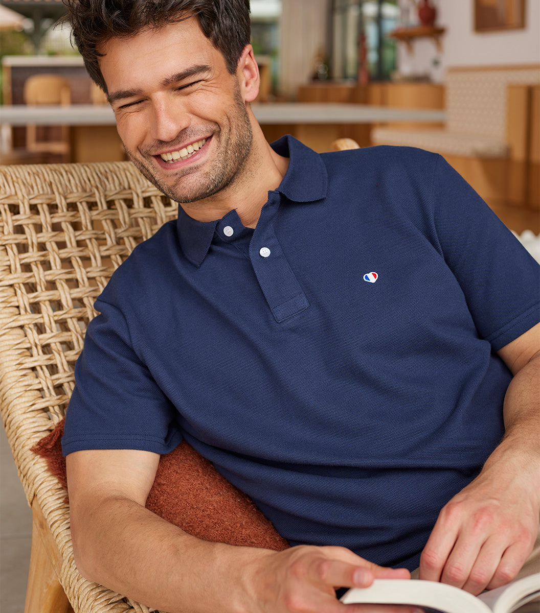 Pack Homme Polo Marine/Bordeaux