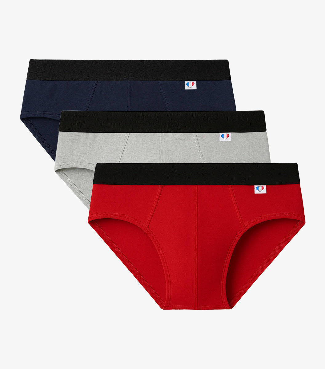 Slip Homme x3 - Pack Tricolore