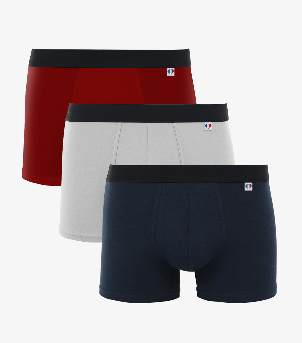 Boxer Homme x3 - Pack Tricolore