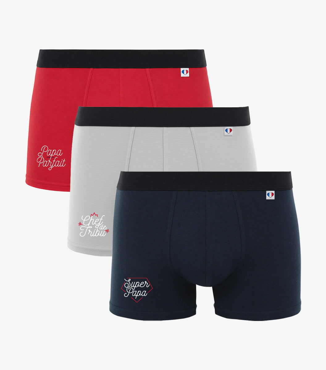 Boxer Homme x3 - Pack Papa