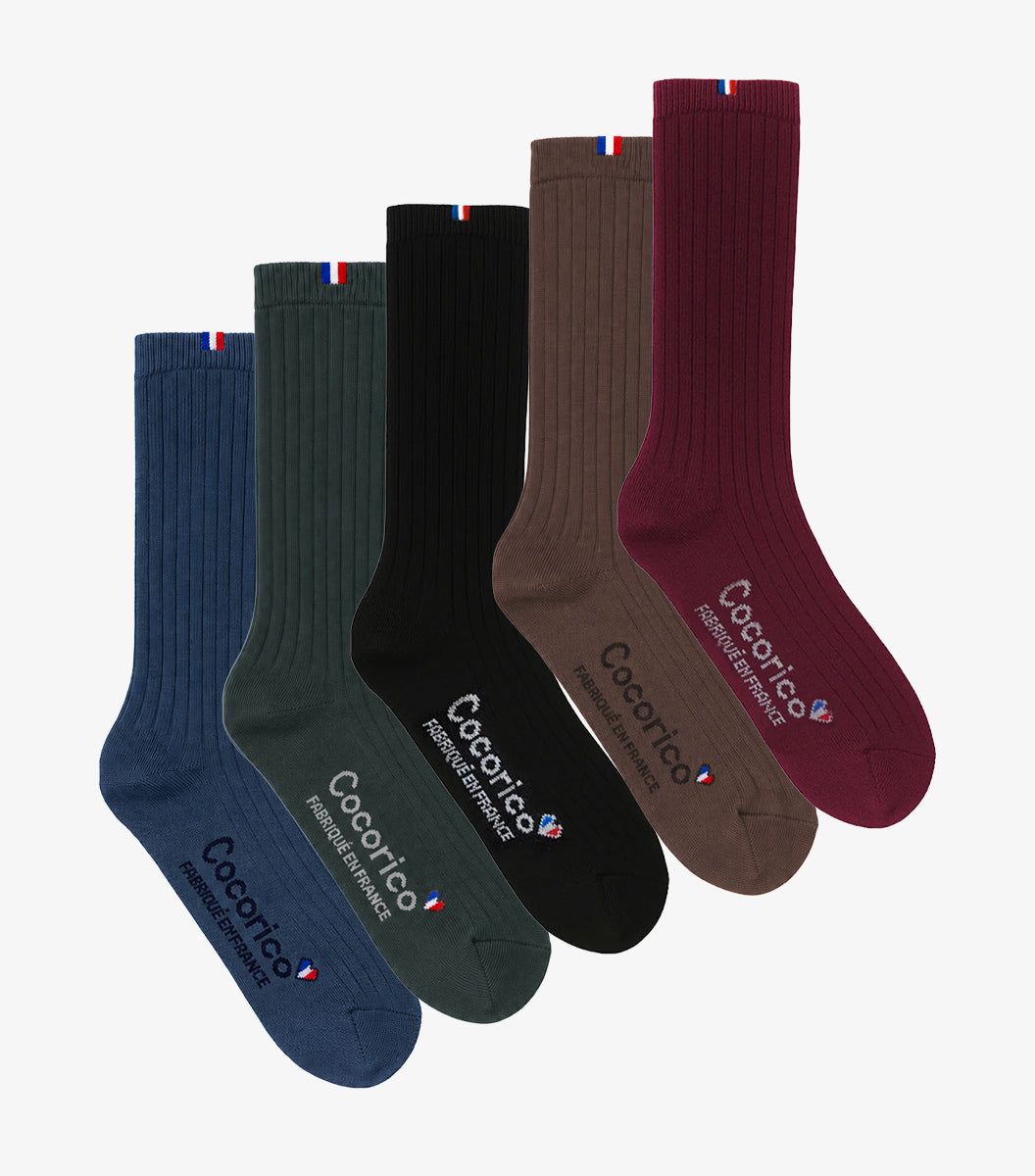 Chaussettes Homme en Laine x5 - Pack Hiver