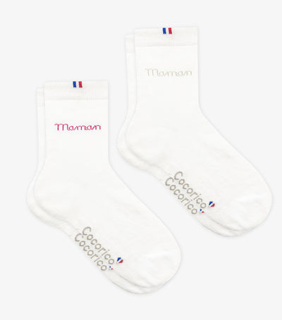 Chaussettes Femme x2 - Pack Maman D'Amour