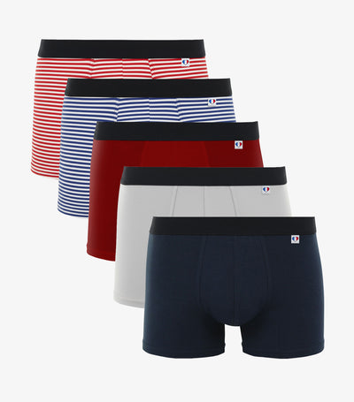 Boxer Homme x5 - Pack Intemporel