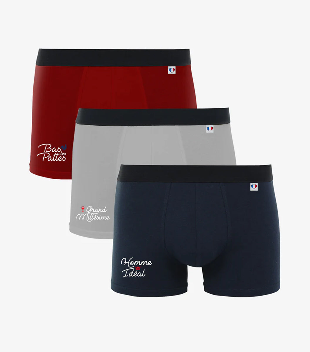 Boxer Homme x3 - Pack Homme Ideal