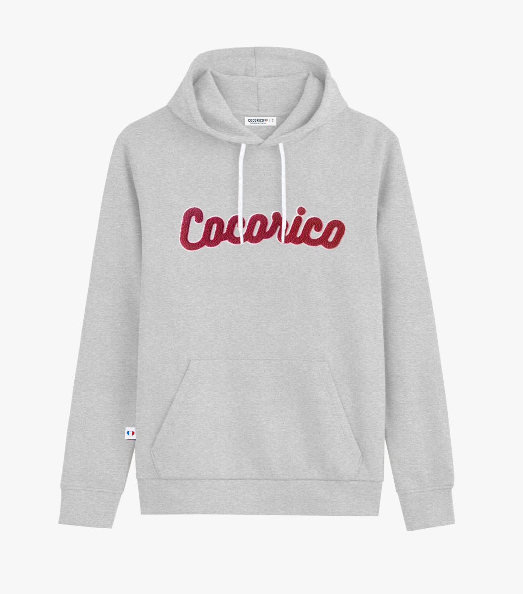 Sweat à capuche Femme Gris - Cocorico bouclette