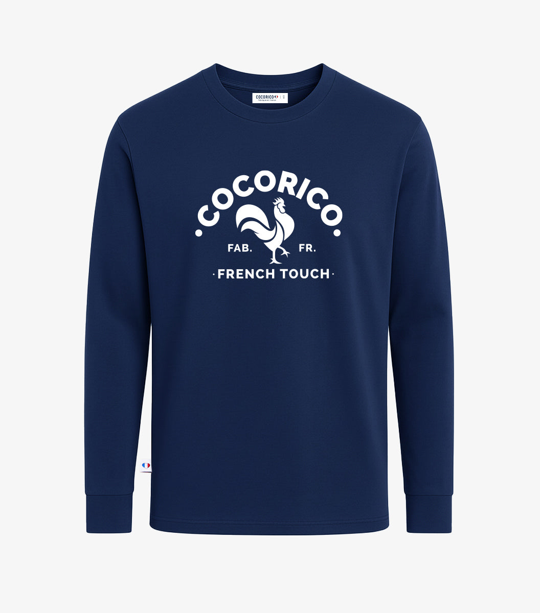 T-shirt Manches Longues Homme Marine - Coq Français