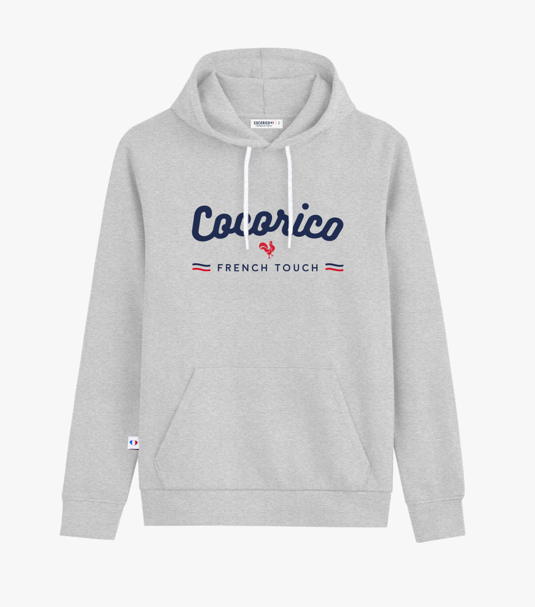 Sweat à capuche Homme Gris - French Touch