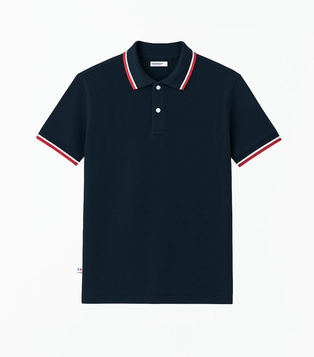 Polo Homme Supporter Marine - Intemporel