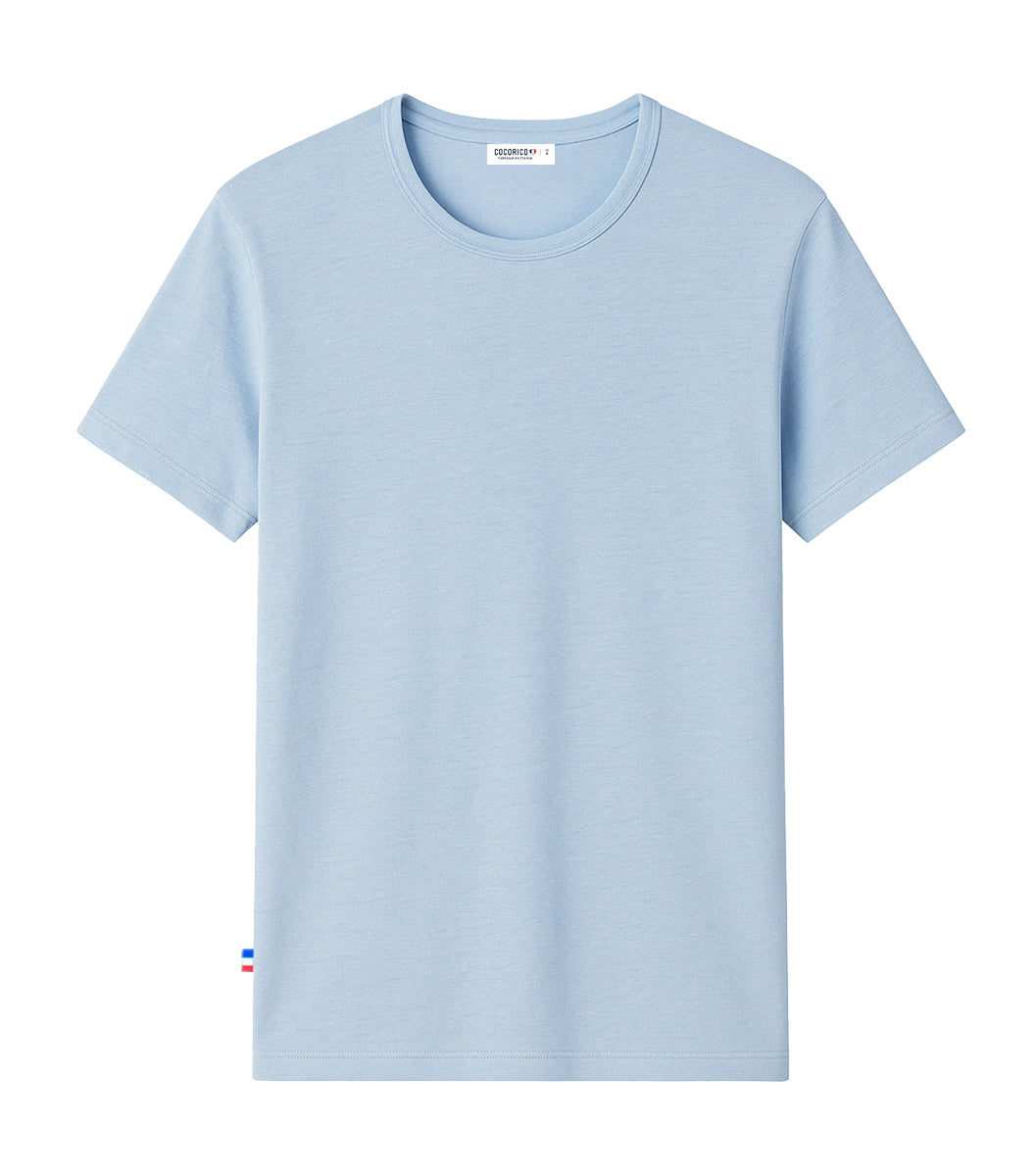 T-shirt Homme en Lin Ciel - L'Intemporel