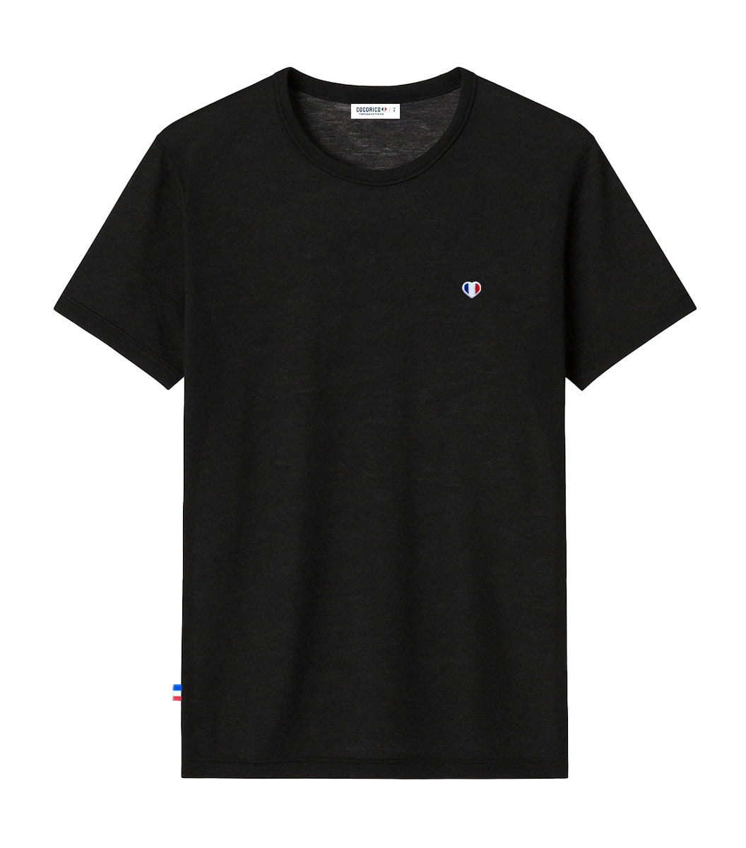 T-shirt Homme en Lin Noir - L'iconique
