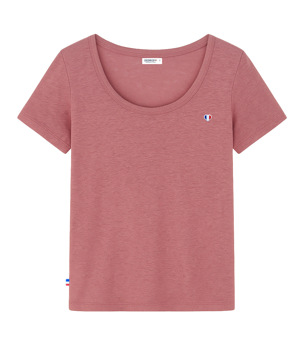 T-shirt Femme en Lin Rose - L'Iconique