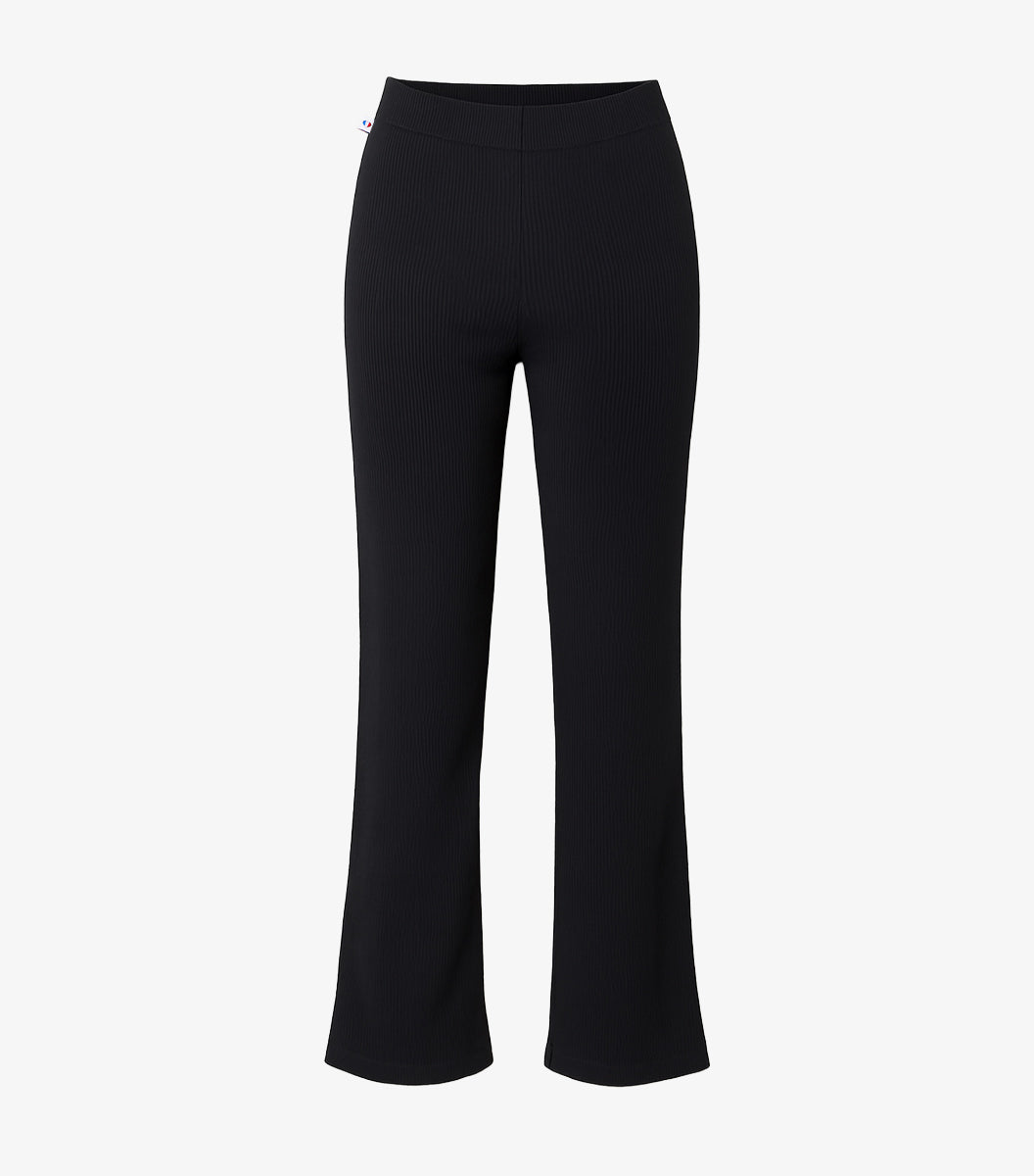 Ensemble Maille Côtelée Femme Noir - Intemporel