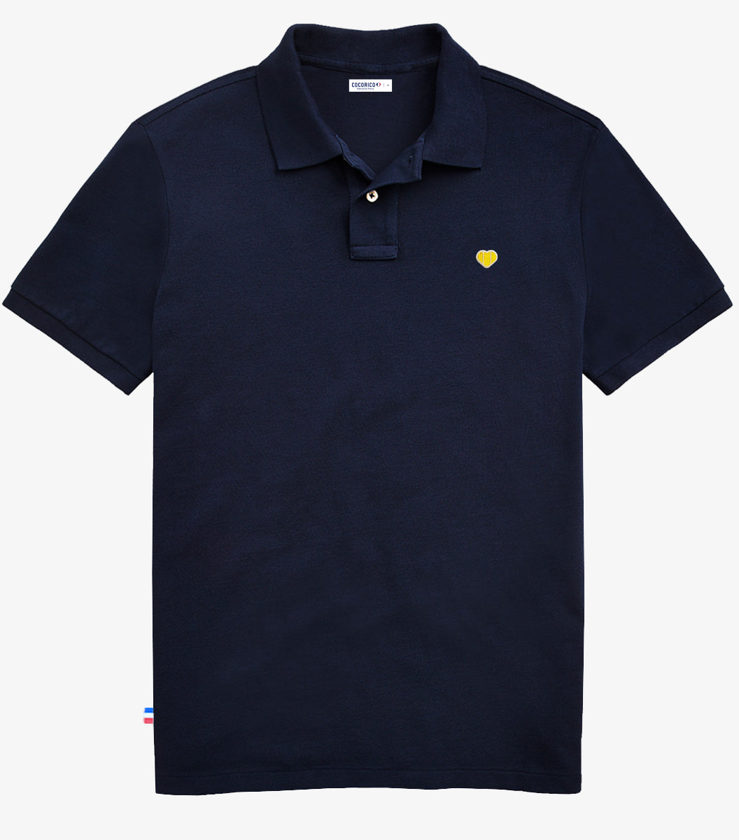 Polo Homme Marine - Le Coeur (jaune)