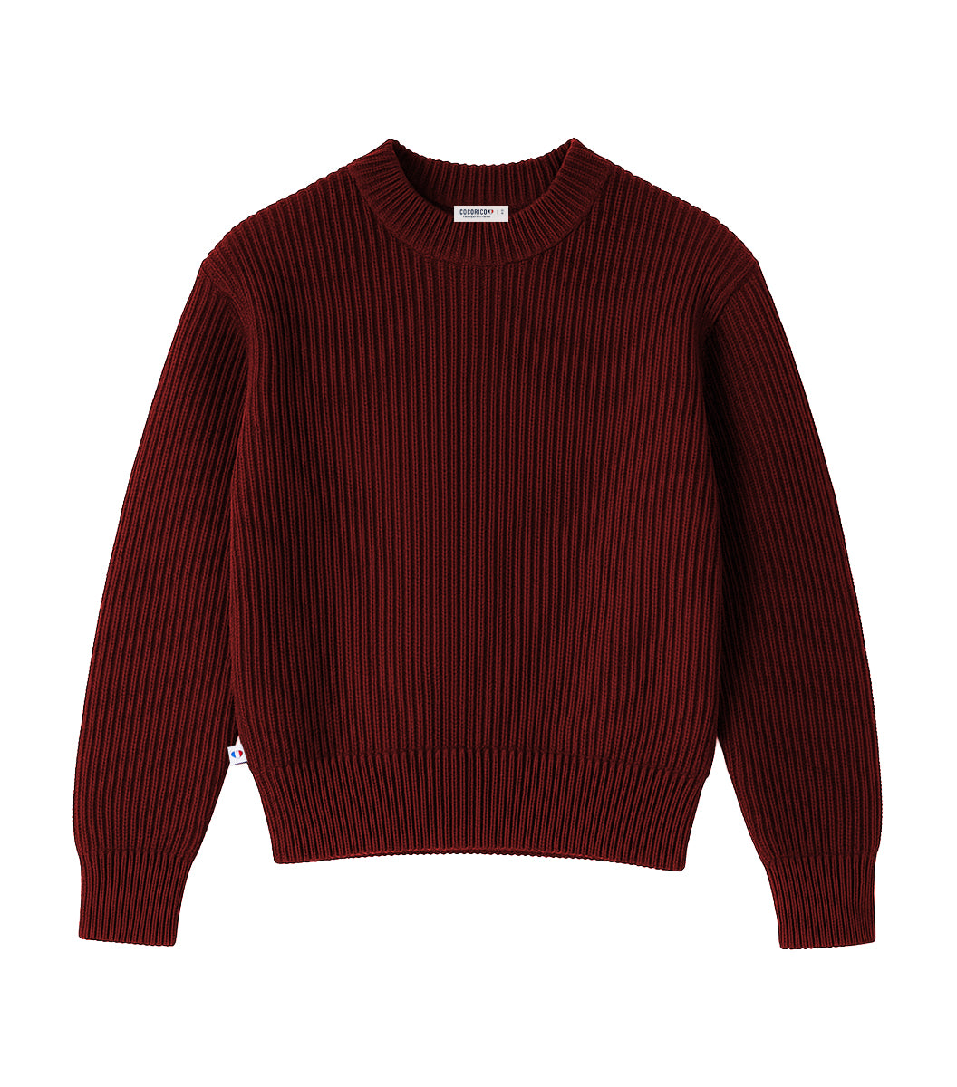 Pull Femme Laine Bordeaux - Margaux