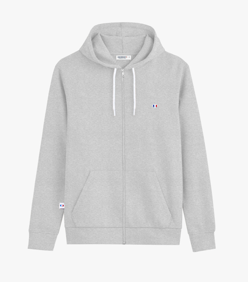Sweat zippé Homme Gris - Iconique