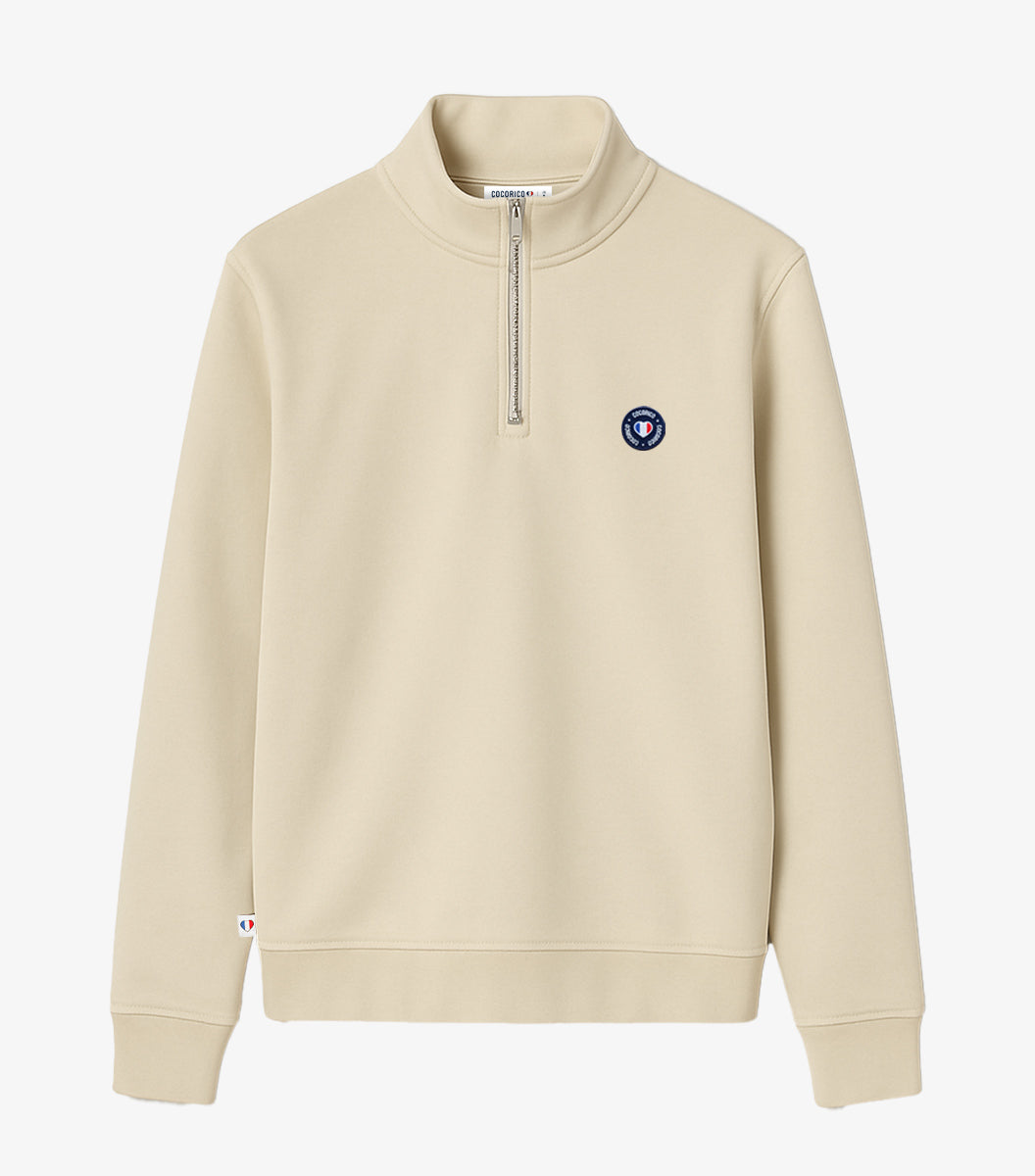 Sweat Camionneur Homme Sable - Blason