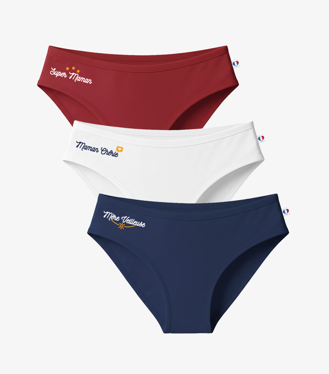 Culotte Femme x3 Pack Maman Made in France Cocorico