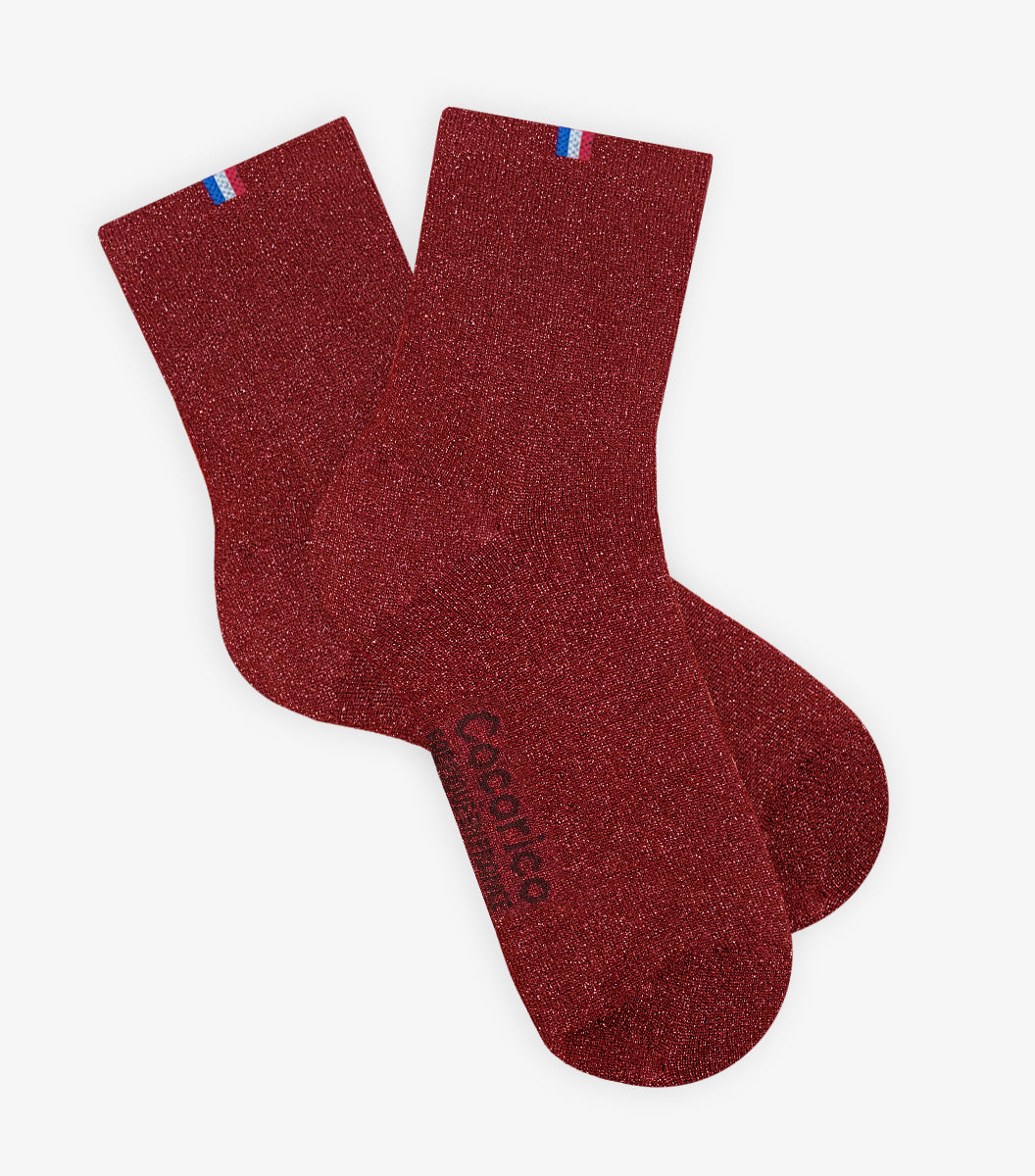 Chaussettes Femme La Scintillante Rouge