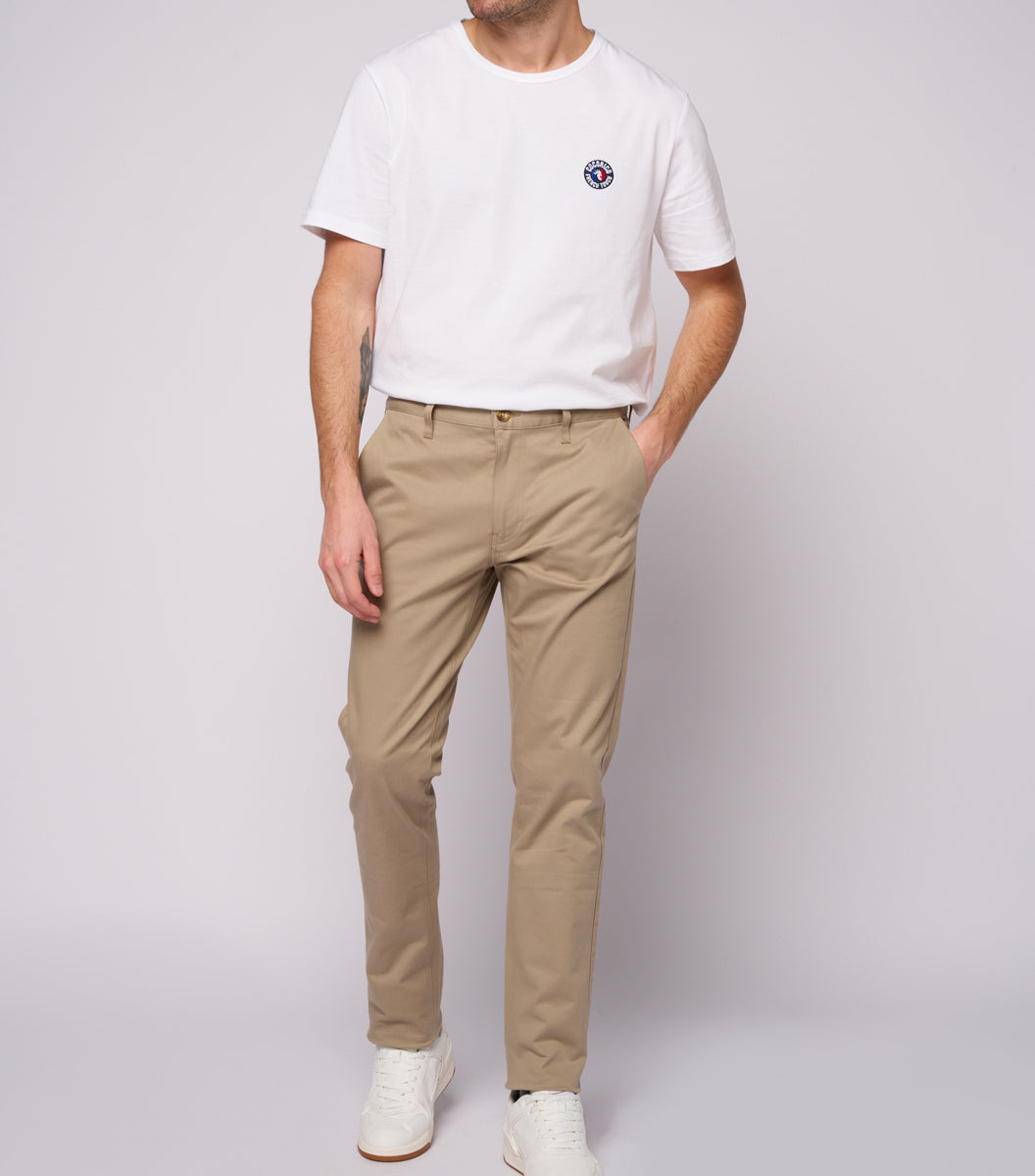 Pantalon Chino Homme Beige