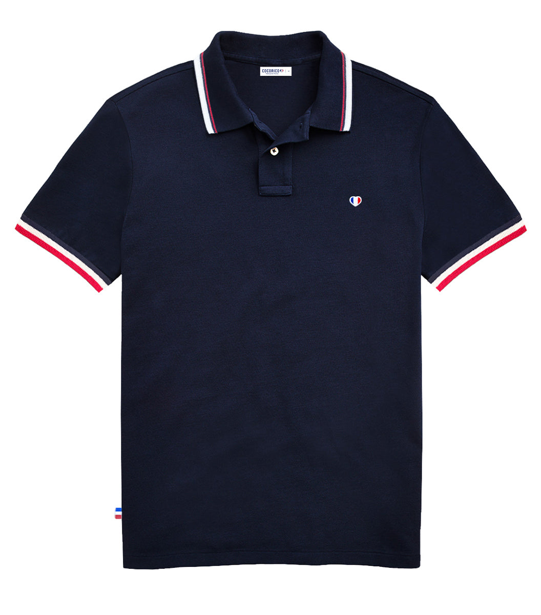 Polo Homme Supporter Marine - Iconique