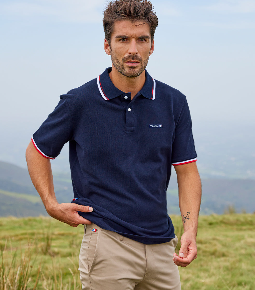 Polo Homme Supporter Marine - Essentiel