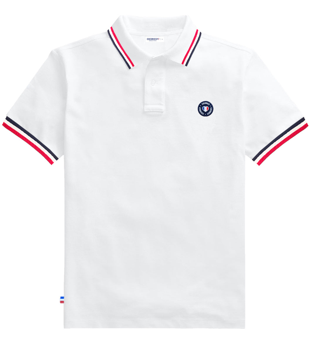 Polo Homme Supporter Blanc - Le Blason