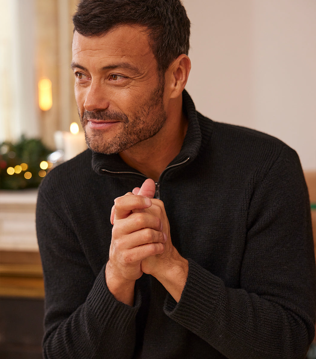 Pull Camionneur Homme Noir