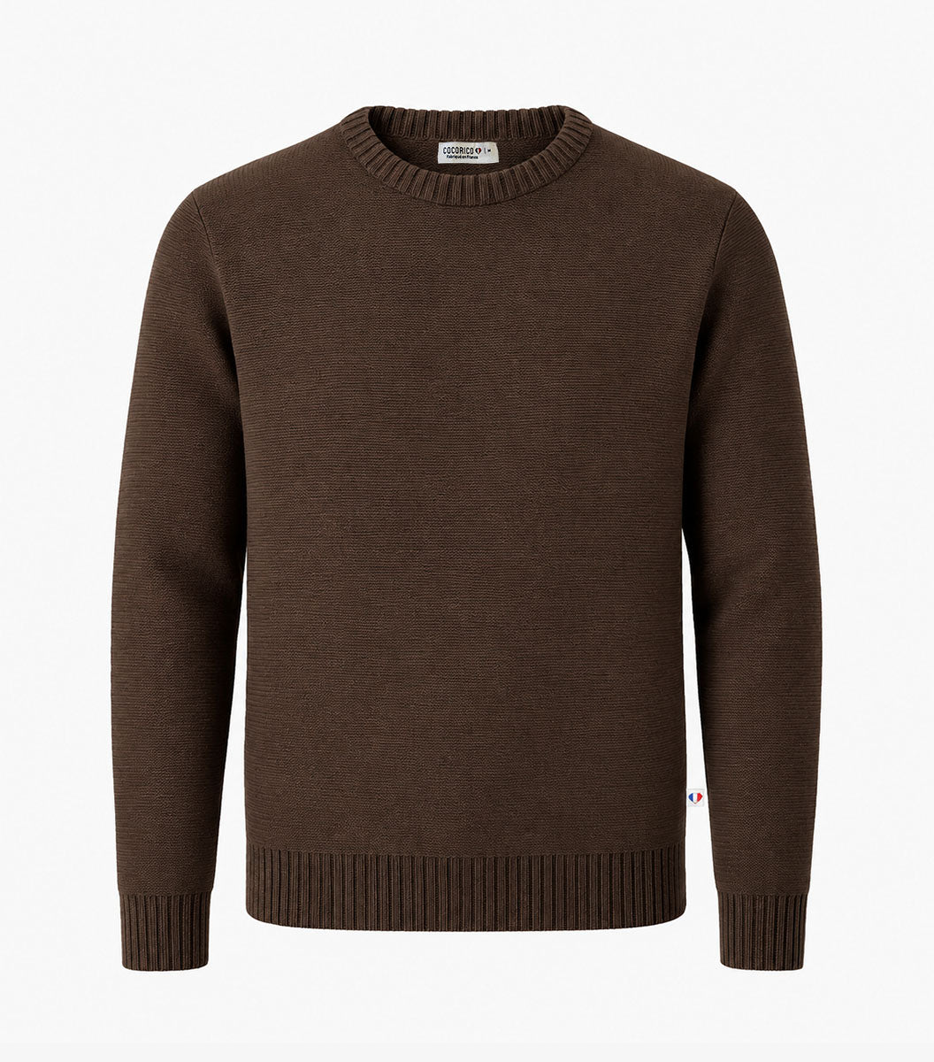 Pull Homme Laine Marron - Thomas