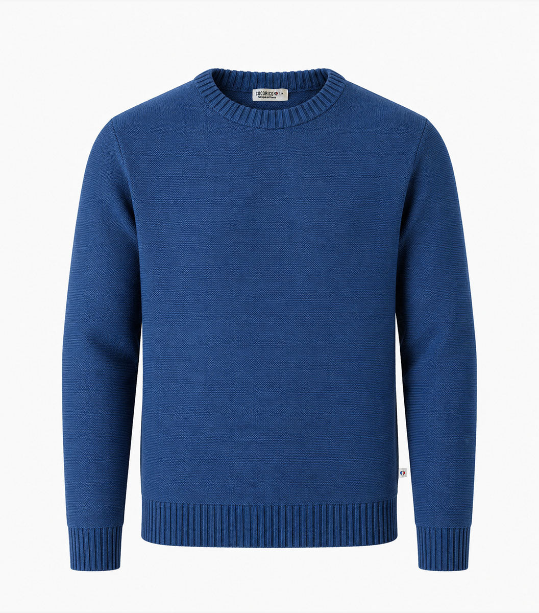Pull Homme Laine Bleu Pago - Thomas