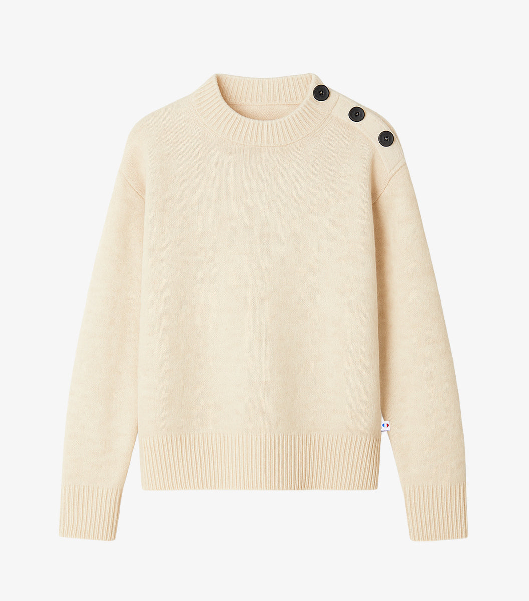 Pull Marin Femme Écru