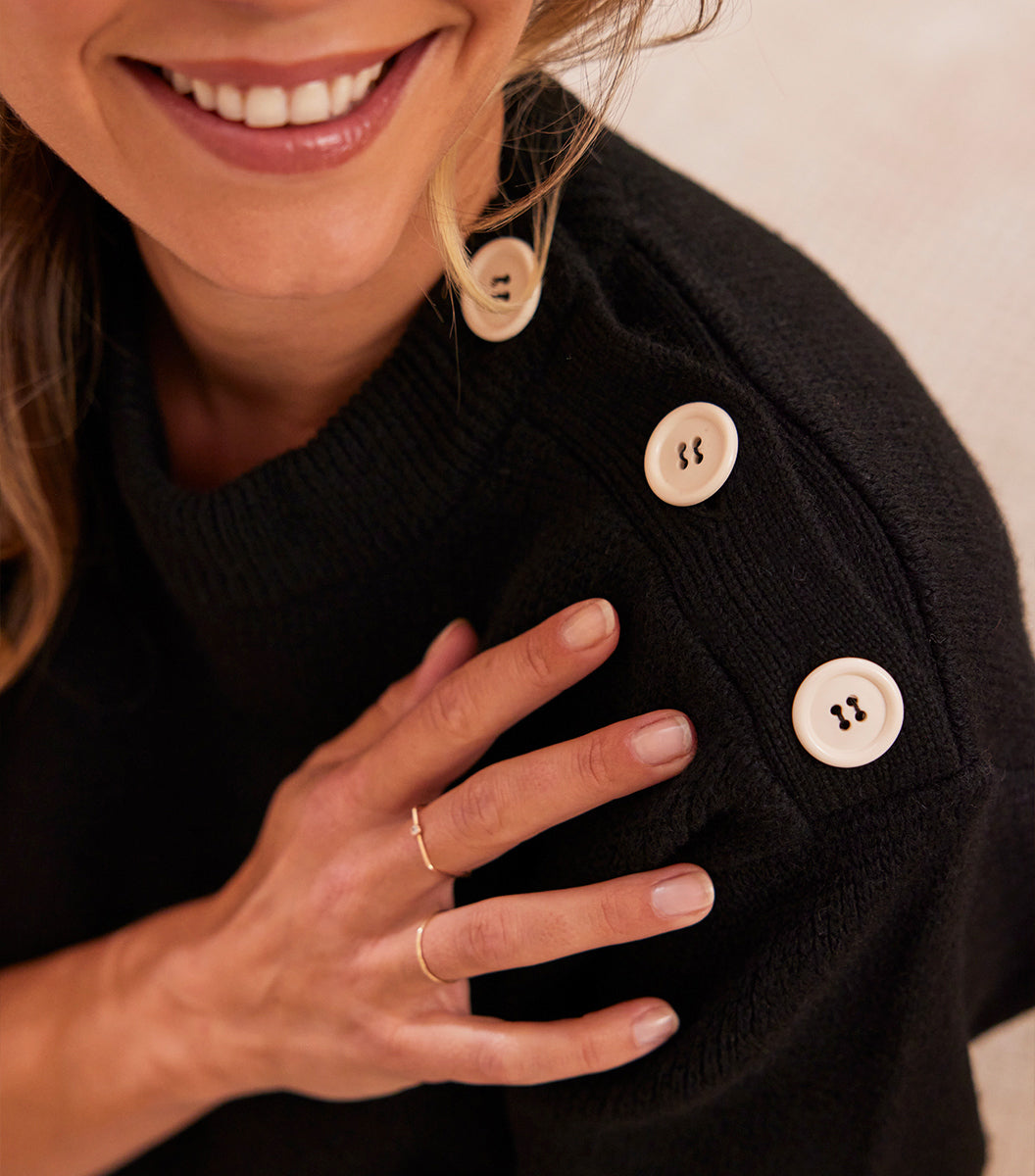 Pull Marin Femme Noir