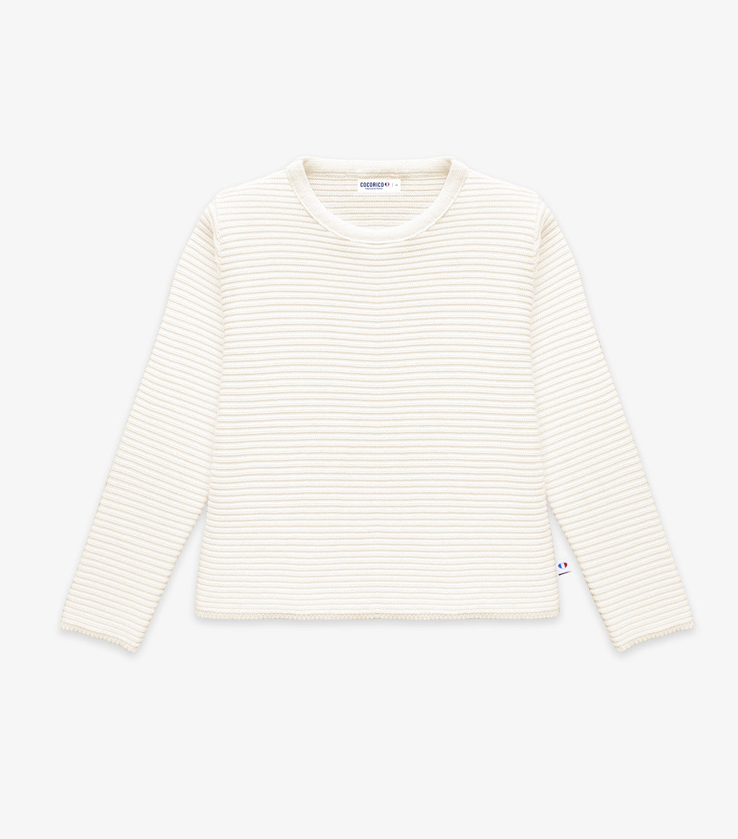 Pull Femme Laine Ecru - Melody