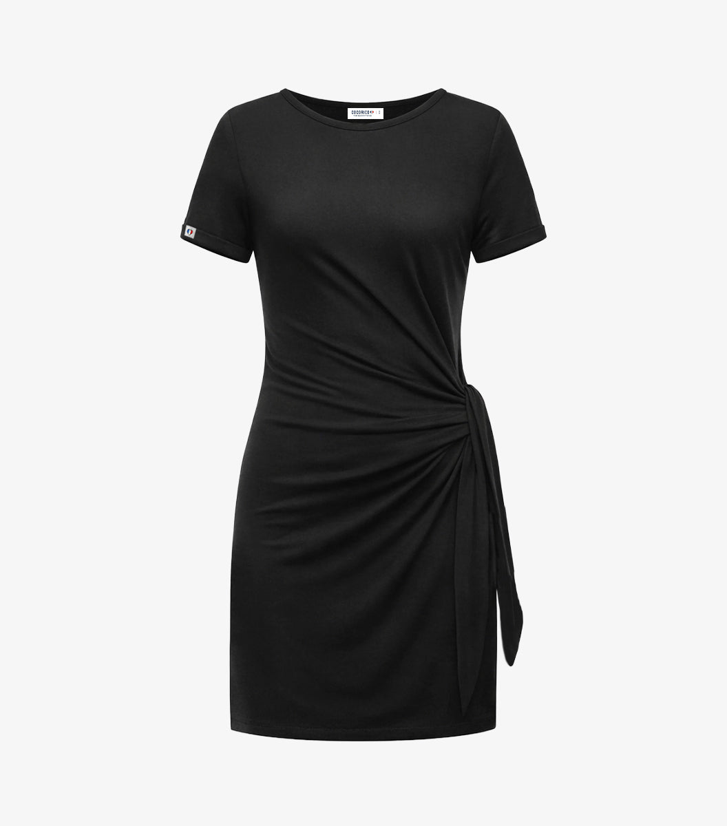 Robe Courte Femme Noir - Selen