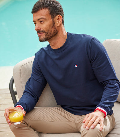 Sweat Homme Supporter Marine - Iconique