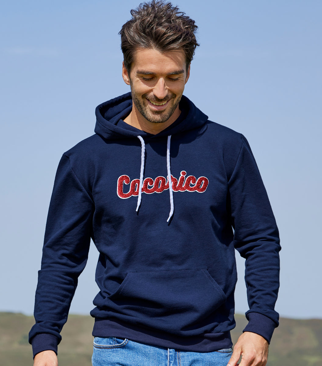 Sweat à capuche Homme Marine - La Bouclette