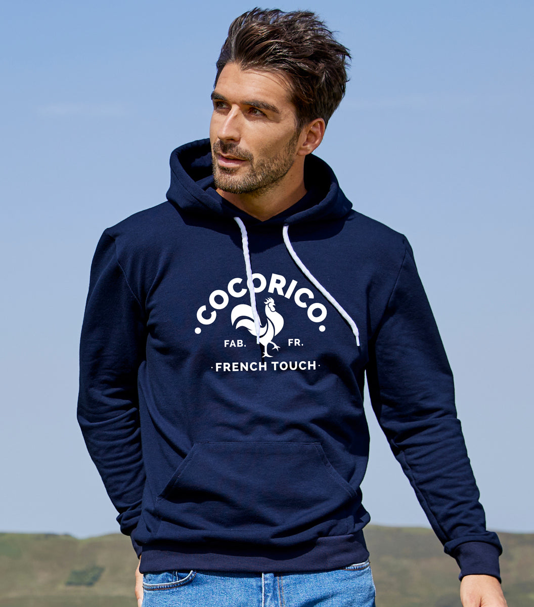 Sweat à capuche Homme Marine - Coq Français