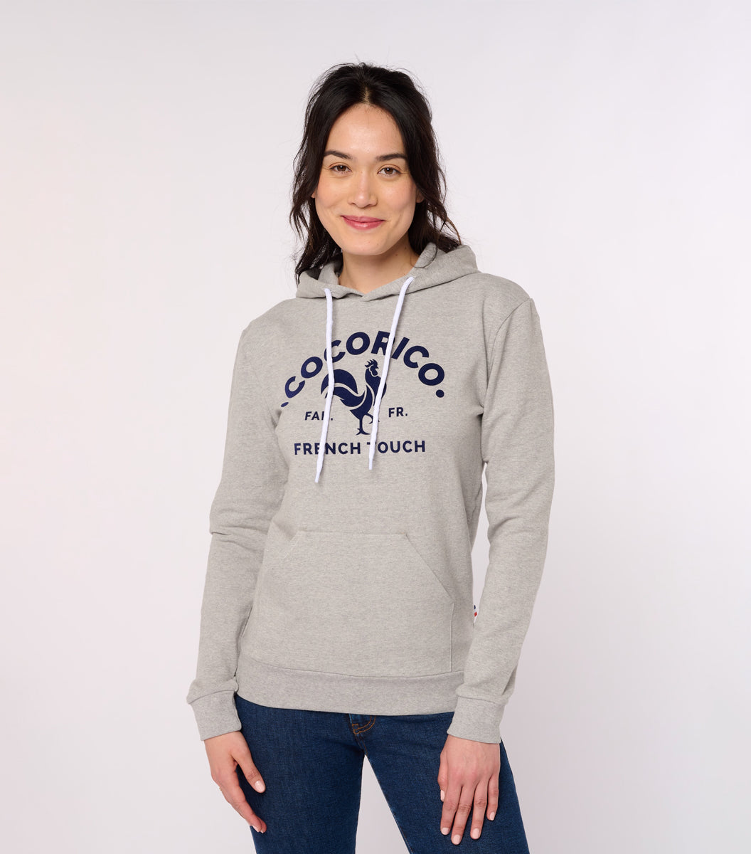 Sweat à capuche Femme Gris - Coq Français