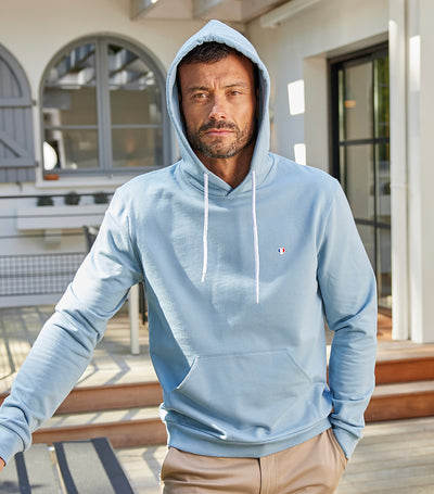Sweat à capuche Homme Ciel - L'Iconique