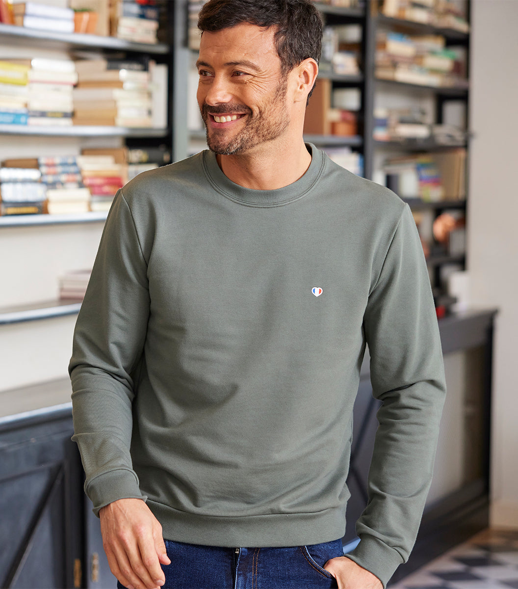 Sweat Homme Sauge - Iconique