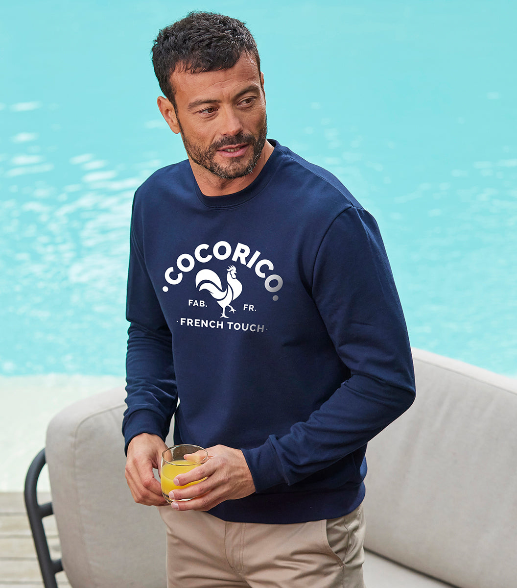 Sweat Homme Marine - Coq Français