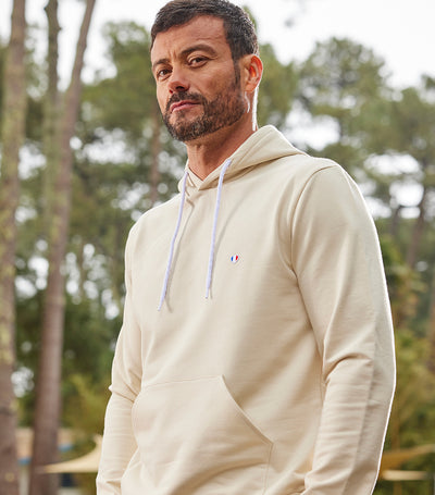 Sweat à capuche Homme Sable - L'Iconique