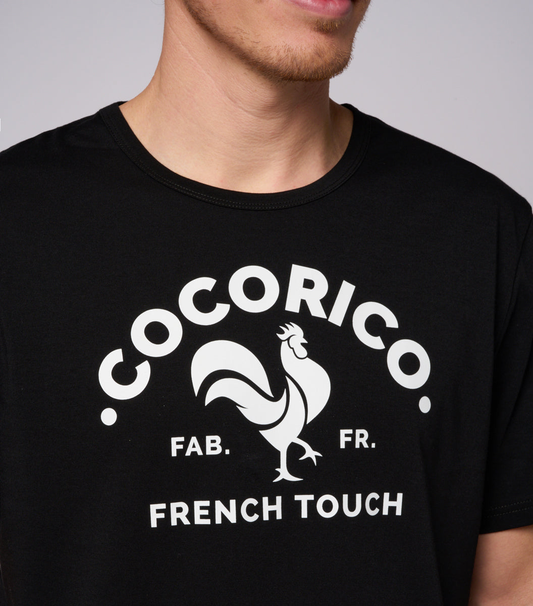 T-shirt Homme Noir - Coq Français